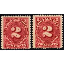 J39, Mint F-VF NH 2¢ Postage Due Pair of Stamps CV $80.00 - Stuart Katz