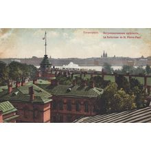 St Pierre Paul Fortress Russia St Petersburg Antique Postcard