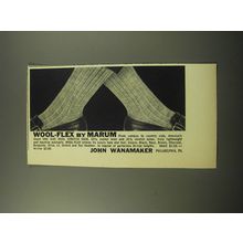 1960 Marum Wool-Flex socks Ad - Wool-Flex by Marum