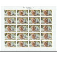 Mark Twain Sheet of Twenty Current Rate Stamps Scott 4545
