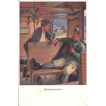 Kriegskamaraden Injury Hospital Red Cross WW1 Sent By Soldier Postcard
