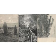 German WW1 Artillery 3x Old War Postcards incl Sent By Soldier