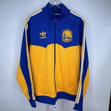 Excellent Golden State Warriors Adidas Track Jacket M NBA