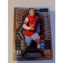 match attax 13/14 limited edition silver jack wilshire le2