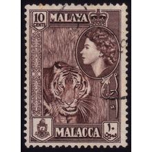 MALACCA 1957 10c Sc#50 USED @N293