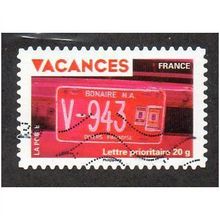 FRA 2009 (56c) 'VACANCES -NUMBER PLATE' FINE USED (EBID21151)