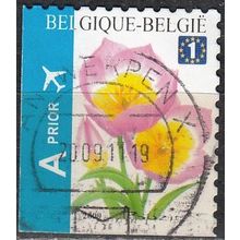Belgique 2009 COB 3872C O Cote (2016) 3.80 € Tulipe Cachet rond