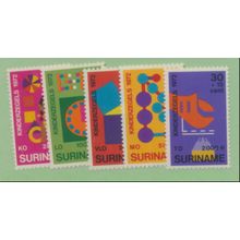 Surinam Stamps Scott #B187 To B191, Mint Never Hinged