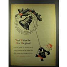 1940 Bell Telephone System Ad - Best Wishes Happiness