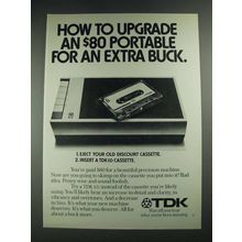 1975 TDK ED Cassette Ad - How to Upgrade an $80 Portable