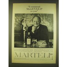 1961 Martell Cognac Ad - I commend Martell V.S.E.P. to you