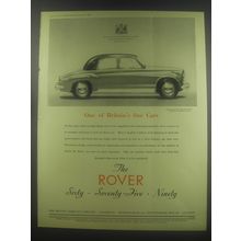 1954 Rover Cars Ad - One of britain's fine cars