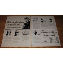 1950 Cannon Combspun Percale Sheets Ad - Follow this sheet-shopper