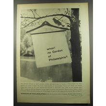 1955 Gordon of Philadelphia Fashion Ad - What! No Gordon of Philadelphia?