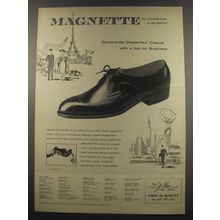 1955 Johnston & Murphy Magnette Shoes Ad - Continental Slipperflex Casual