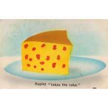 Ropley Winchester Takes The Cake Antique Food Comic Postcard