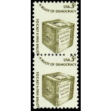 1584, MNH 3¢ Misperf Shift Freak Error Pair of Stamps - Stuart Katz