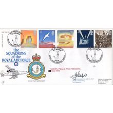 Squadrons Of The Royal Air Force Europa 1995 Peace & Freedom Hand Signed Flown F
