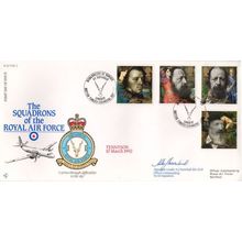 Squadrons Of The Royal Air Force Military Tennyson Poetry Flown Hand Signed FDC