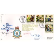 Squadrons Of The Royal Air Force Civil War Flown Hand Signed FDC