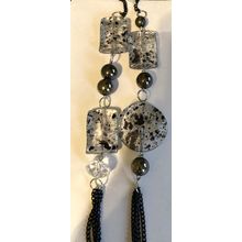 Acrylic\Black Chain Necklace #3266 42"