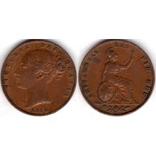 Great Britain. Victoria. Farthing 1854. dy21762