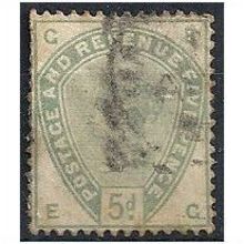 1883 SG193 5d Dull Green Good Used Check Letters "EG".