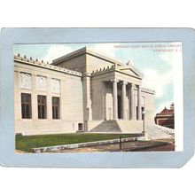 Rhode Island Pawtucket Postcard Deborah Cook Sayles Public Library~1053