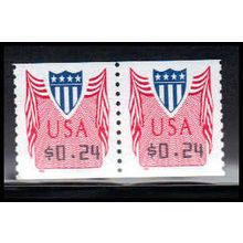 CVP33 24c Shield Very Fine MNH Pair PA5040