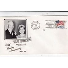 United States 1966 Eisenhowers 50th Wedding Anniversary fdc Gettysburg Cancel