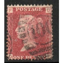 Sg43 1d red plate 149 fine used " D F " (REDS)