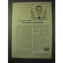 1958 Monsanto Chemical Laminated Safety Glass Ad