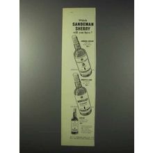 1958 Sandeman Sherry Ad - Which