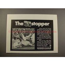 1967 Konica Auto-S Rangefinder Camera Ad - The Stopper!