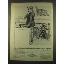 1974 Hammermill Bond Paper Ad - Teddy Roosevelt