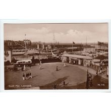 South Pier Lowestoft Postcard RP Suffolk M156