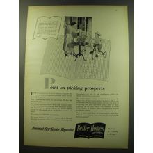 1949 Better Homes and Gardens Magazine Ad - Point on picking prospects