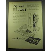 1949 Better Homes and Gardens Magazine Ad - Only one gets this invitation