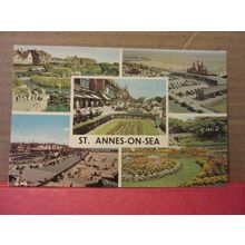 ST. ANNES-ON-SEA, LANCASHIRE. MULTIVIEW.. used postcard 1972 pm =