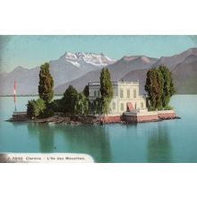Clarens L'Ile De Mouettes Switzerland Postcard