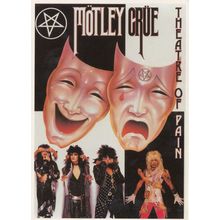 Motley Crue Theatre Of Pain Postcard