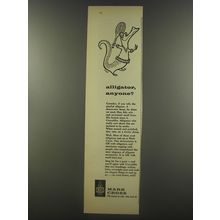 1956 Mark Cross Fashion Advertisement - Alligator anyone?