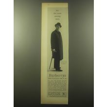 1959 Burberrys Britannia Black Coat Advertisement - Cyril Ritchard