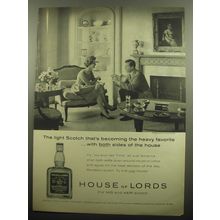 1959 House of Lords Scotch Ad - the light Scotch