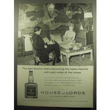 1959 House of Lords Scotch Advertisement - the light Scotch