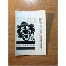 USA Etats-Unis USPS - Epreuve Photo Publicity Essay Kodak Circus Cirque Clown