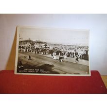 BRITANNIA PIER & CENTRAL BEACH, GREAT YARMOUTH, NORFOLK used postcard 1927 pm =