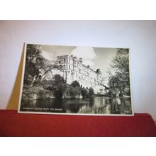 WARWICK CASTLE from the ISLAND. unused postcard RP by J Salmon. dated 1955 =