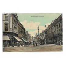 Lord Street, Liverpool, Lancashire, Postcard.