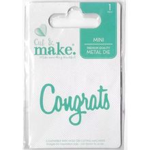 Cut & Make. Congrats Die. Die Cutting Cardmaking Scrapbooking Crafts